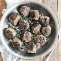 Pan-Fried Meatballs recipe photo