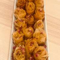 Pistachio Rose Baklava recipe photo